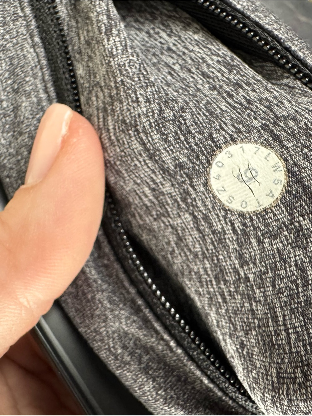 lululemon athletica Heathered Charcoal Gray Leggings with Zip Pocket - Picture 6 of 6